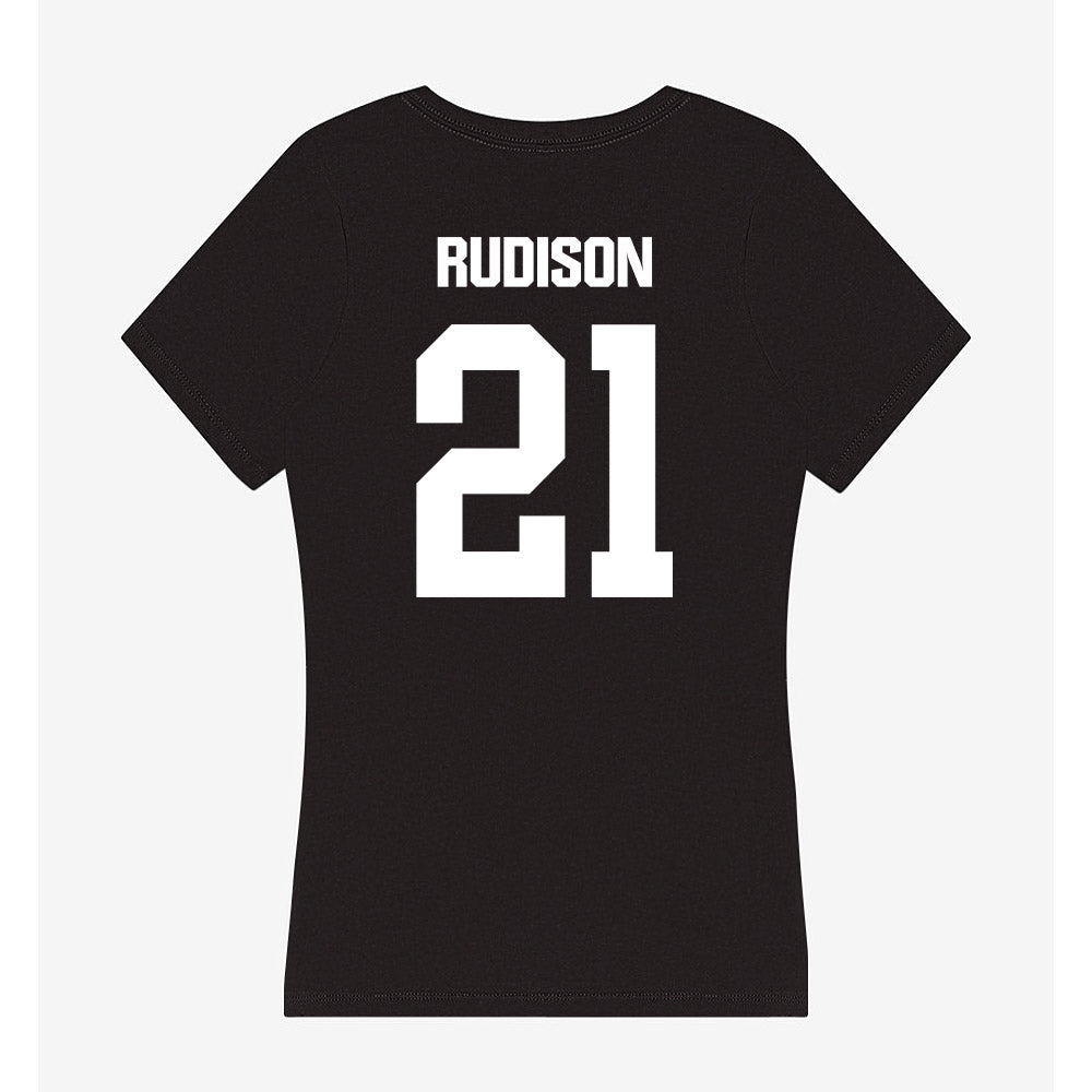 NMSU - NCAA Football : Isaiah Rudison - Women's V-Neck T-Shirt-1
