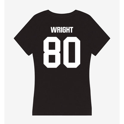 NMSU - NCAA Football : Izeyah Wright - Women's V-Neck T-Shirt-1