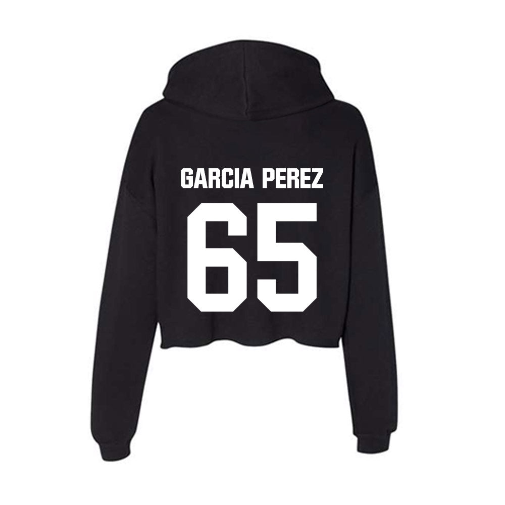NMSU - NCAA Football : Isaiah Garcia Perez - Women's Crop Fleece Hooded Sweatshirt-1