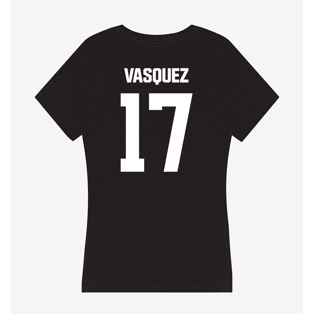 NMSU - NCAA Women's Volleyball : Jazlyn Vasquez - Women's V-Neck T-Shirt-1