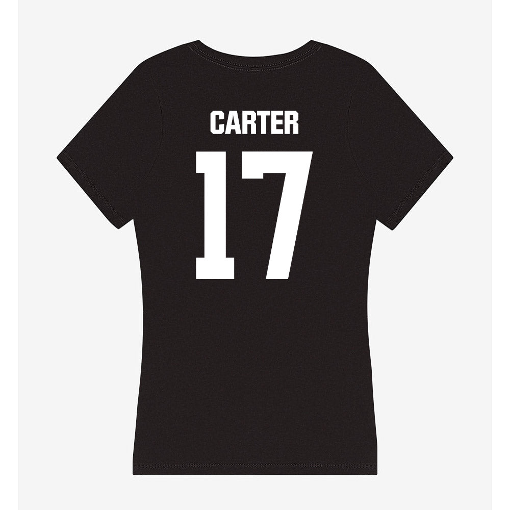 NMSU - NCAA Football : Raylon Carter - Women's V-Neck T-Shirt-1