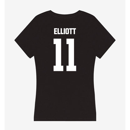 NMSU - NCAA Men's Basketball : Elijah Elliott - Women's V-Neck T-Shirt-1