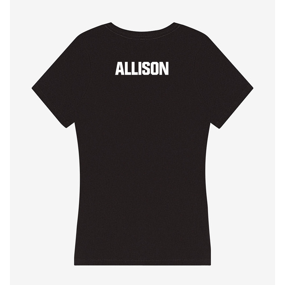 NMSU - NCAA Women's Cross Country : Nia Allison - Women's V-Neck T-Shirt-1