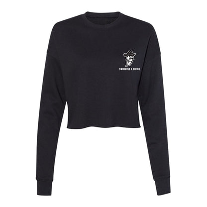 NMSU - NCAA Women's Swimming & Diving : Megan Ono - Women's Cropped Crew Fleece-0
