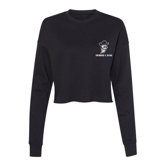 NMSU - NCAA Women's Swimming & Diving : Megan Ono - Women's Cropped Crew Fleece-0