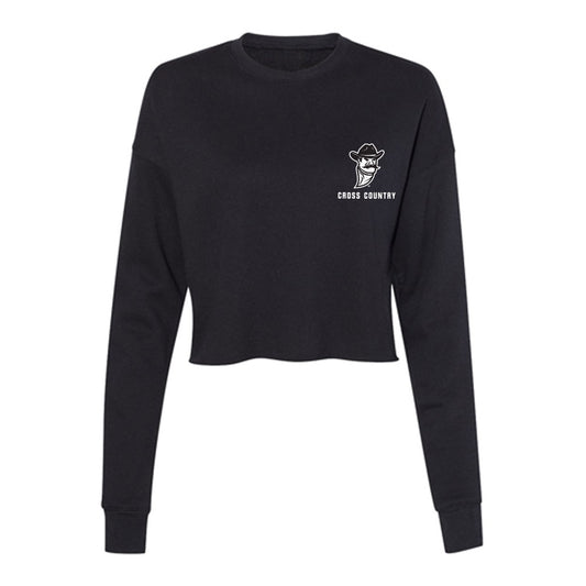 NMSU - NCAA Men's Cross Country : Andrew Gibby - Women's Cropped Crew Fleece-0