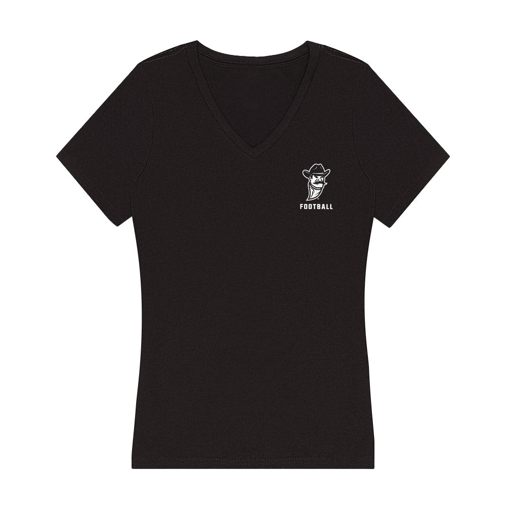 NMSU - NCAA Football : Izeyah Wright - Women's V-Neck T-Shirt-0