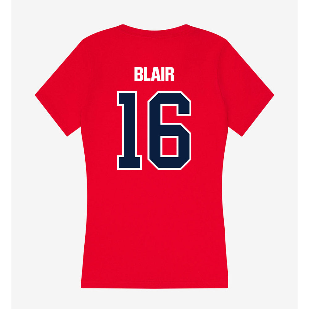 Liberty - NCAA Baseball : Ben Blair - Women's V-Neck T-Shirt-1