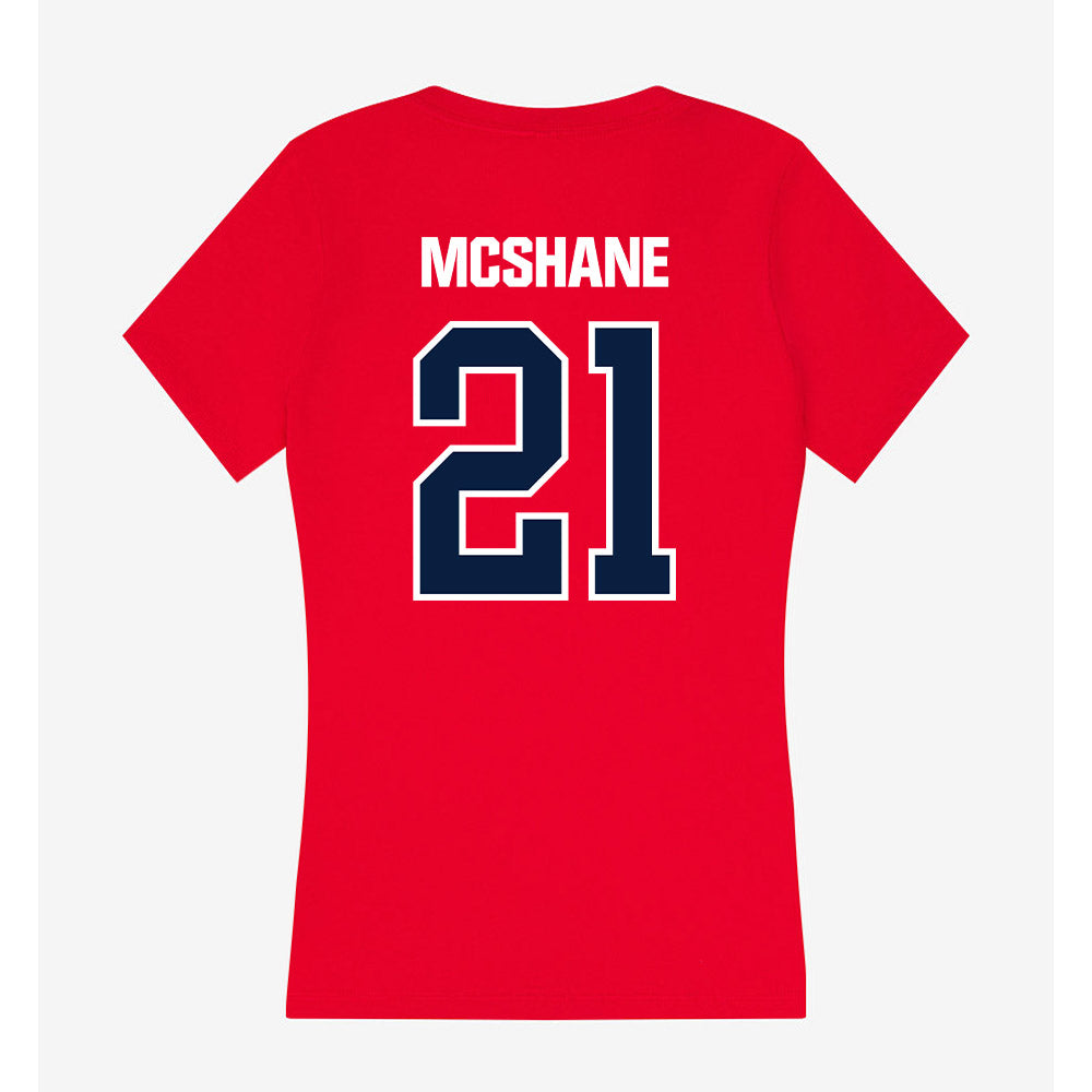 Liberty - NCAA Football : Ashton McShane - Women's V-Neck T-Shirt-1