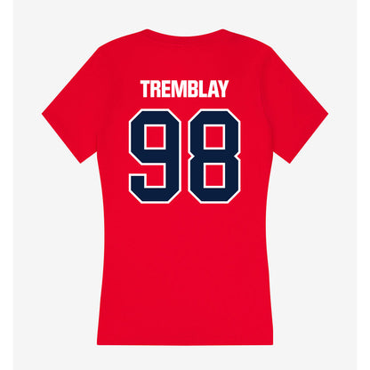 Liberty - NCAA Football : Austin Tremblay - Women's V-Neck T-Shirt-1