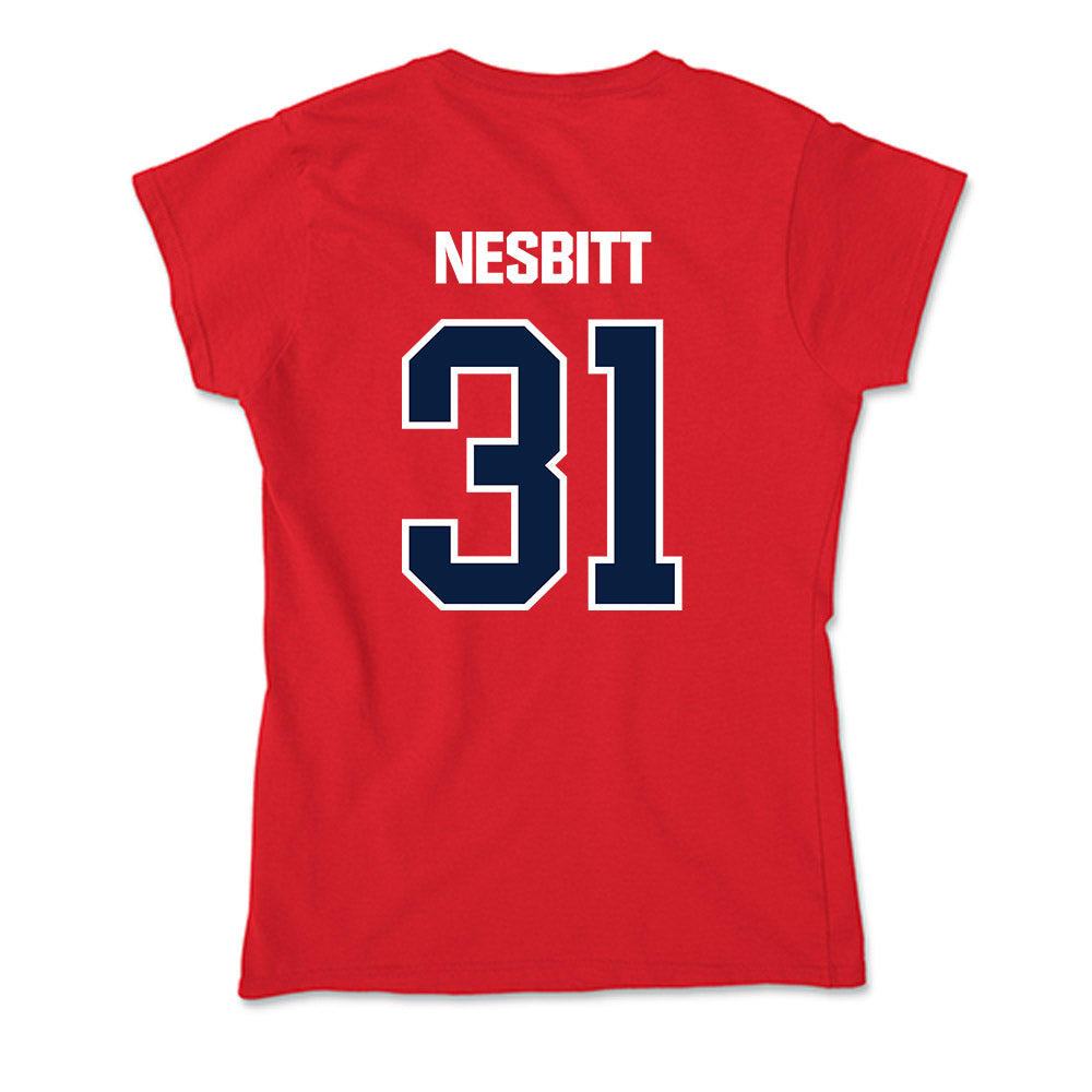 Liberty - NCAA Softball : Caitlyn Nesbitt - Soft Style Women’s T-Shirt-1