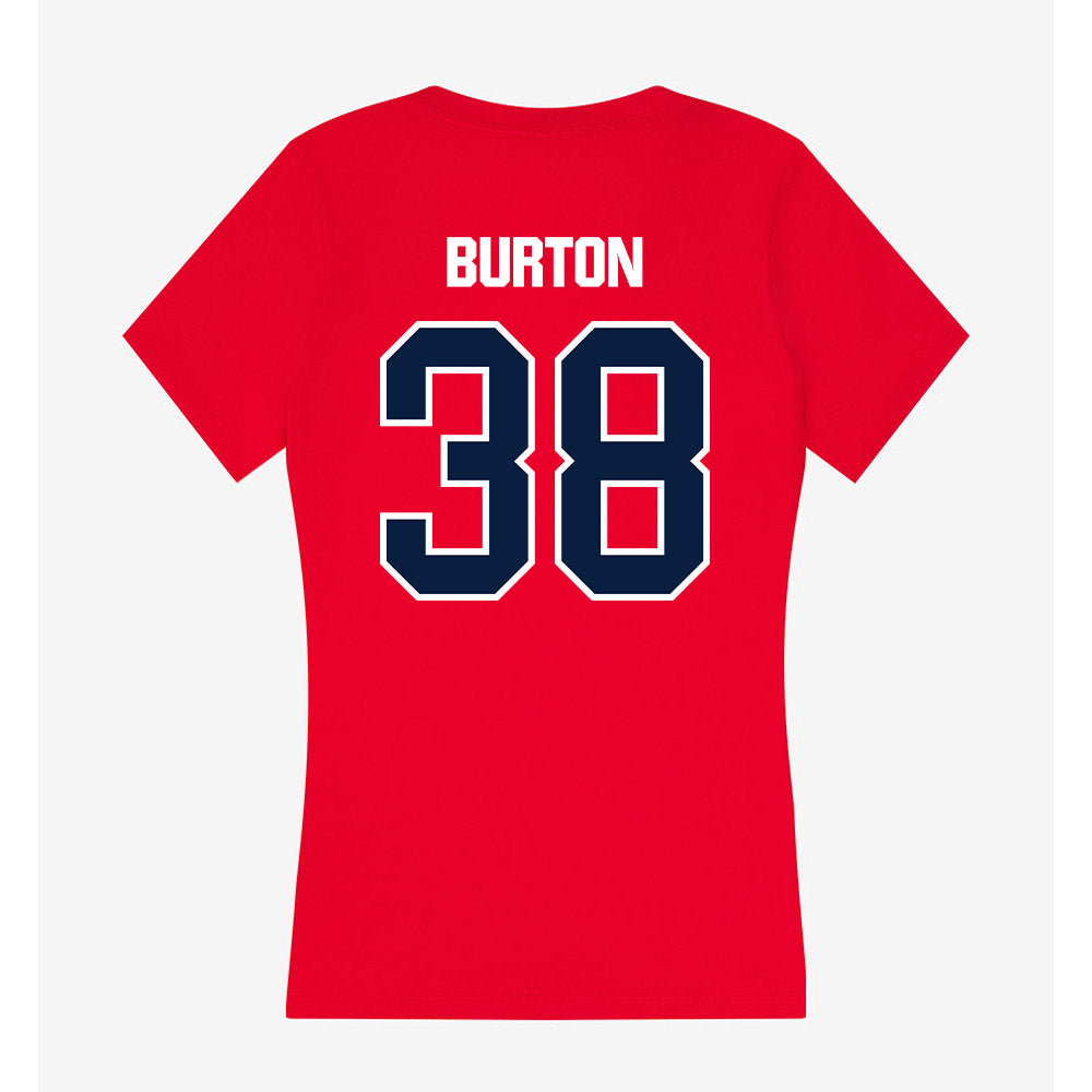 Liberty - NCAA Women's Lacrosse : Aria Burton - Women's V-Neck T-Shirt-1