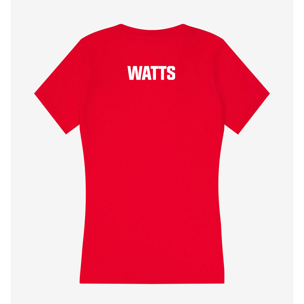 Liberty - NCAA Women's Swimming & Diving : Savannah Watts - Women's V-Neck T-Shirt-1