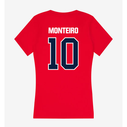 Liberty - NCAA Football : Jon Monteiro - Women's V-Neck T-Shirt-1