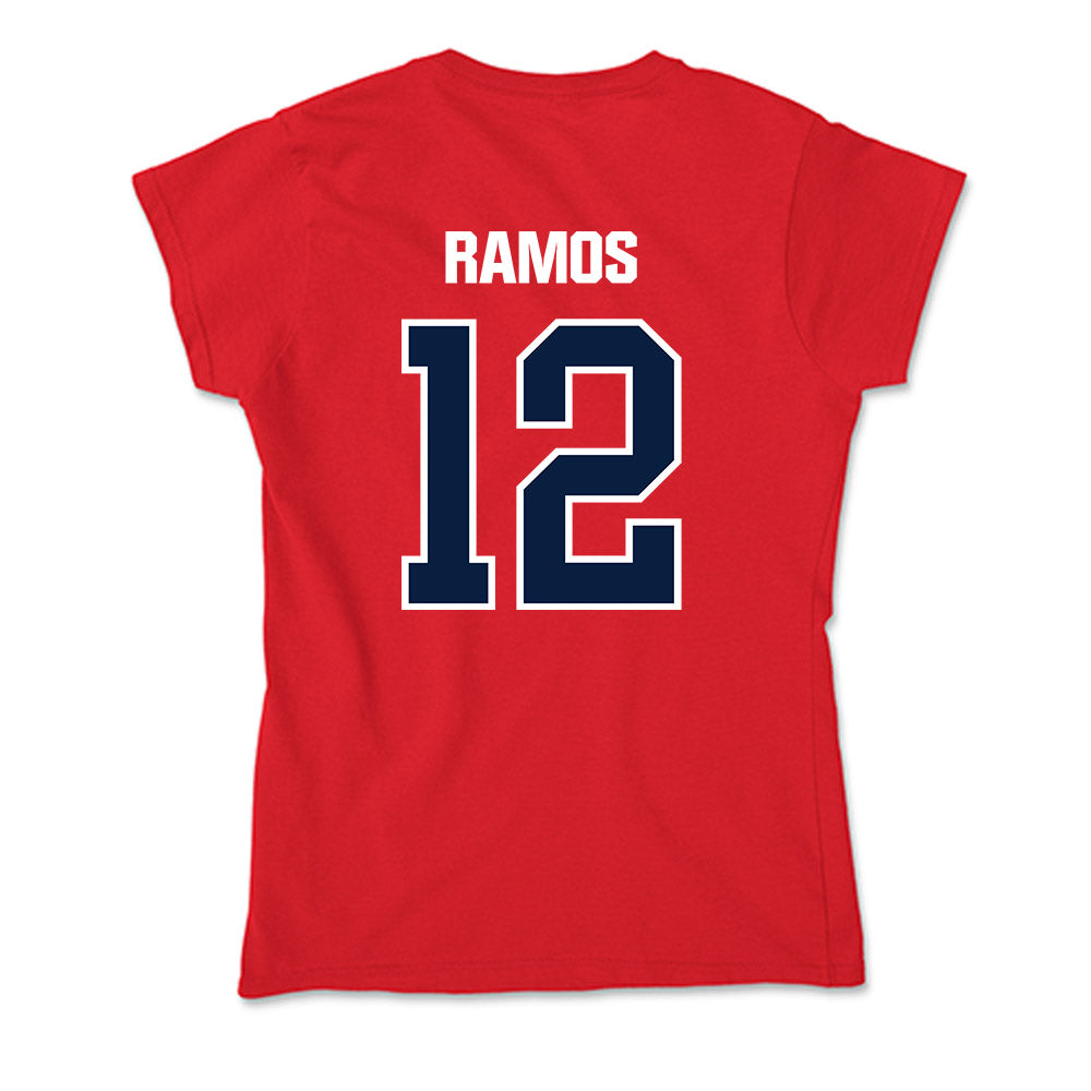Liberty - NCAA Men's Soccer : Jayden Ramos - Soft Style Women’s T-Shirt-1