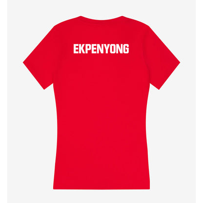 Liberty - NCAA Men's Tennis : David Ekpenyong - Women's V-Neck T-Shirt-1