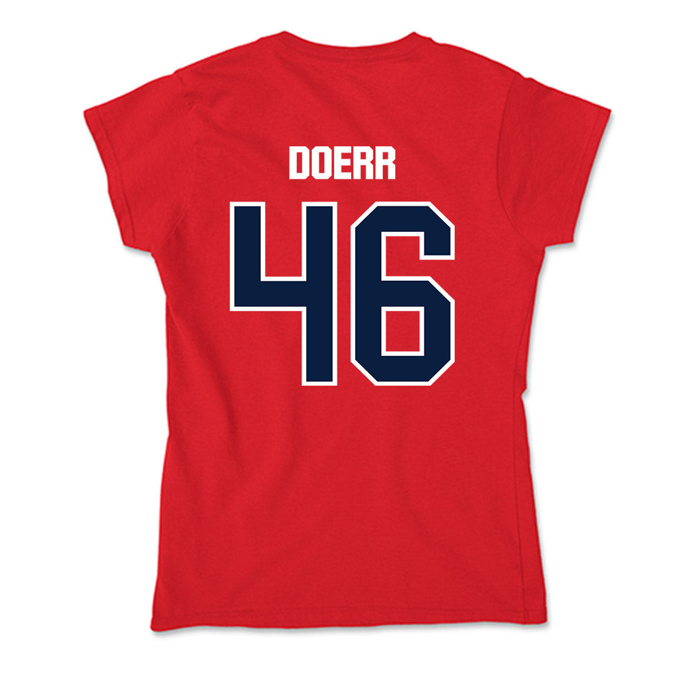 Liberty - NCAA Softball : Paige Doerr - Soft Style Women’s T-Shirt-1