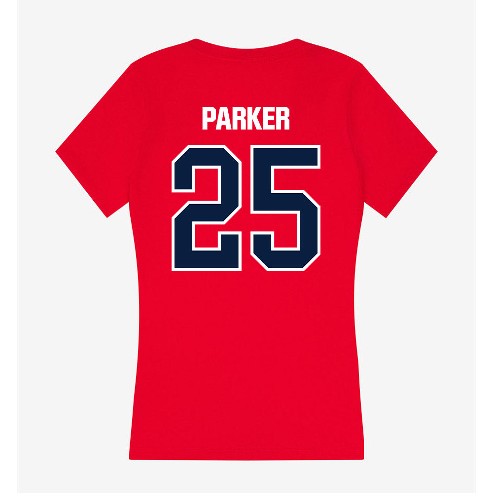 Liberty - NCAA Football : Jaleel Parker - Women's V-Neck T-Shirt-1