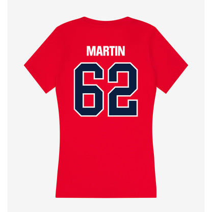 Liberty - NCAA Football : Blake Martin - Women's V-Neck T-Shirt-1