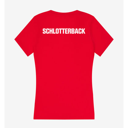 Liberty - NCAA Women's Track & Field : Adelle Schlotterback - Women's V-Neck T-Shirt-1