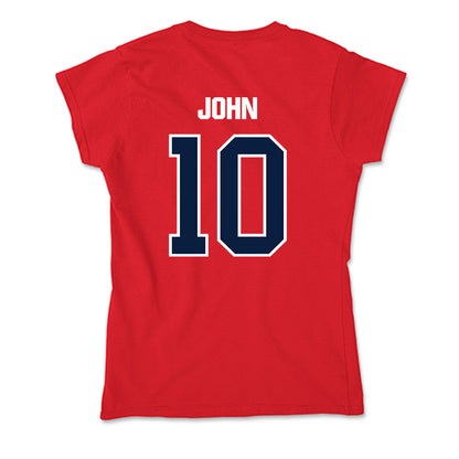 Liberty - NCAA Men's Soccer : Elijah John - Soft Style Women’s T-Shirt-1