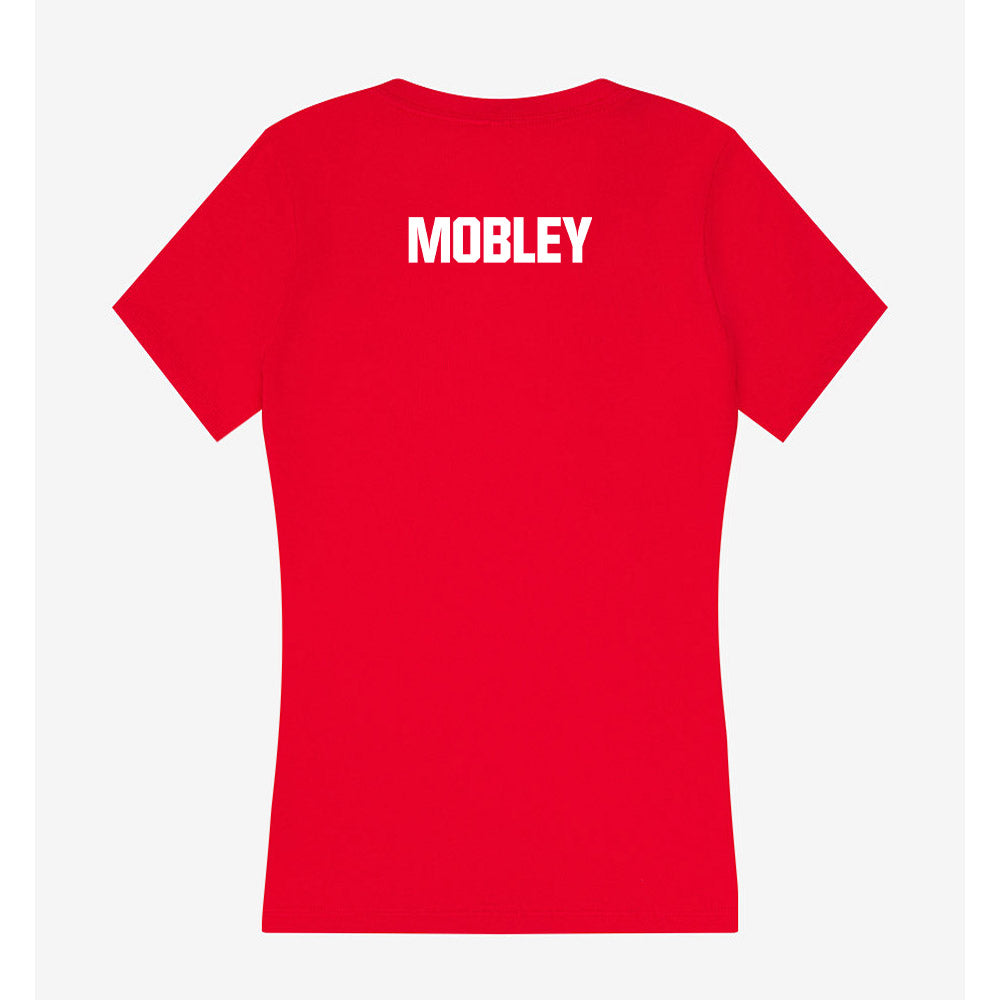 Liberty - NCAA Women's Track & Field : Mahogany Mobley - Women's V-Neck T-Shirt-1