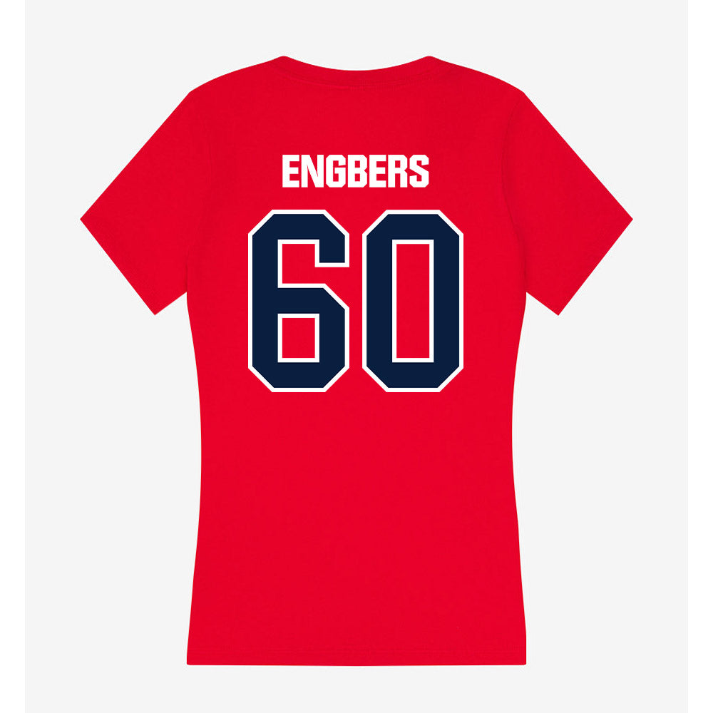 Liberty - NCAA Football : Joep Engbers - Women's V-Neck T-Shirt-1