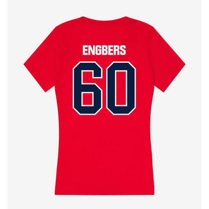 Liberty - NCAA Football : Joep Engbers - Women's V-Neck T-Shirt-1