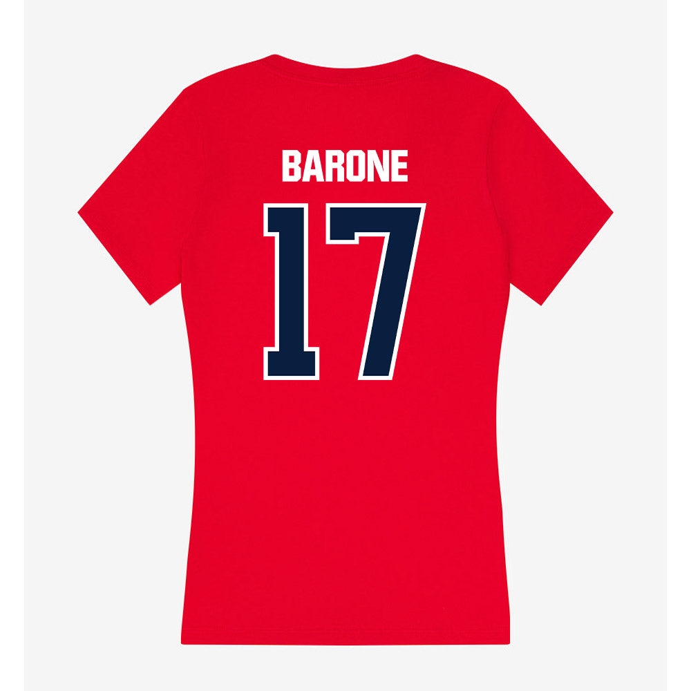 Liberty - NCAA Baseball : Nick Barone - Women's V-Neck T-Shirt-1