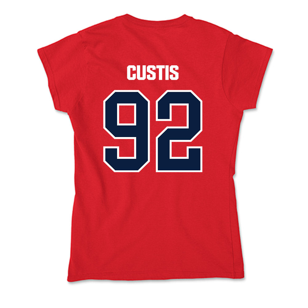 Liberty - NCAA Football : John Custis - Soft Style Women’s T-Shirt-1
