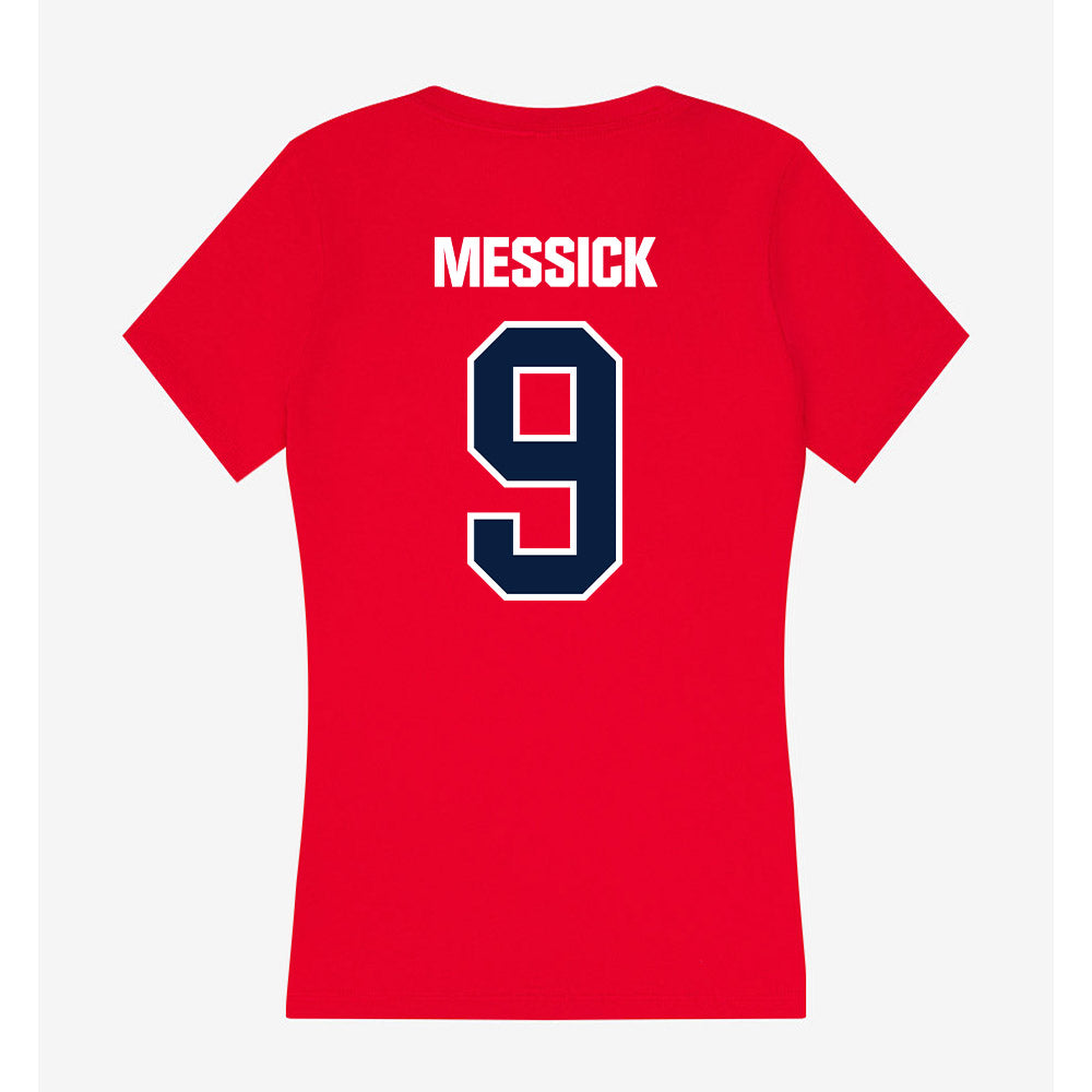 Liberty - NCAA Women's Lacrosse : Hattie Messick - Women's V-Neck T-Shirt-1