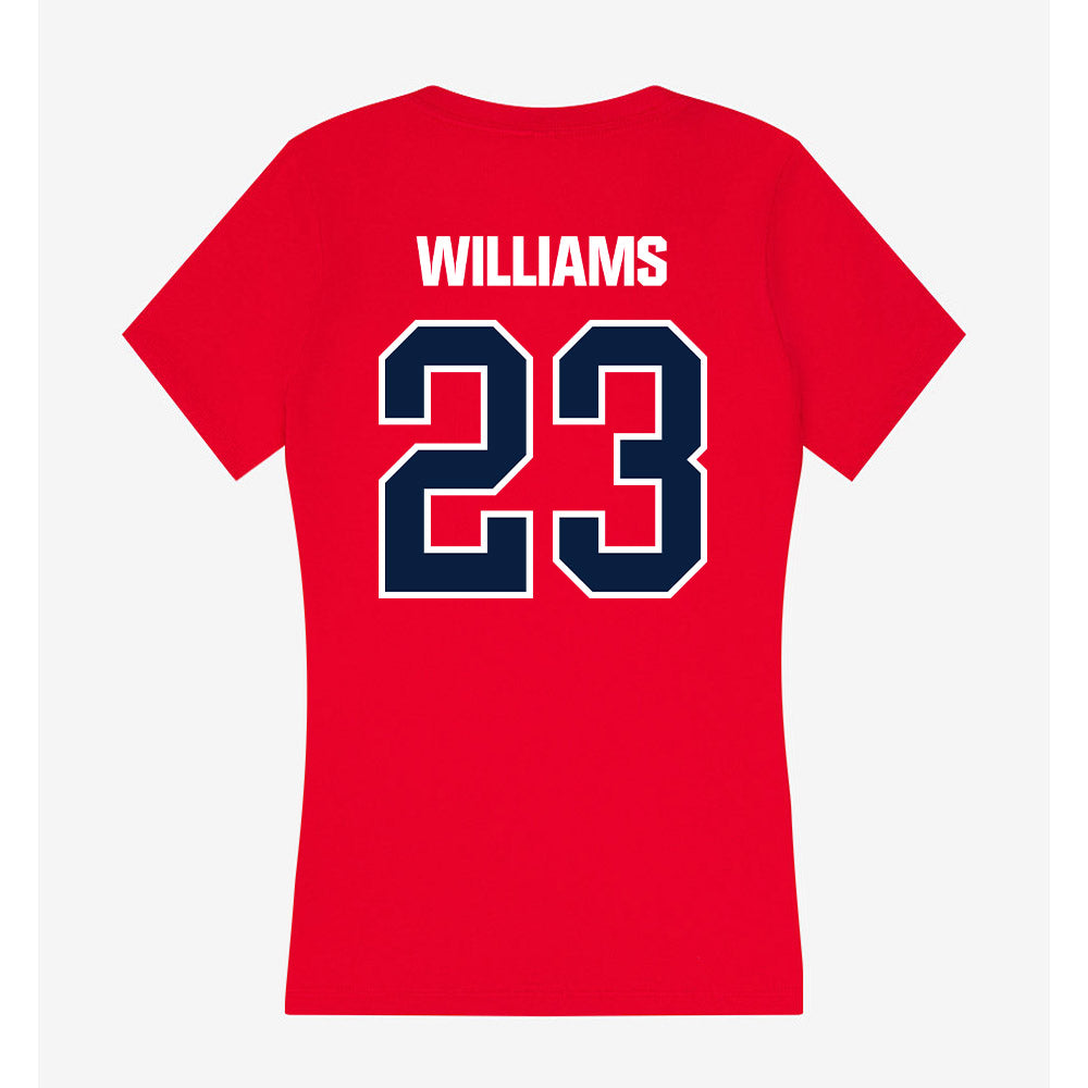 Liberty - NCAA Baseball : Kaleb Williams - Women's V-Neck T-Shirt-1