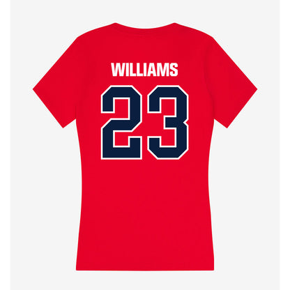 Liberty - NCAA Baseball : Kaleb Williams - Women's V-Neck T-Shirt-1