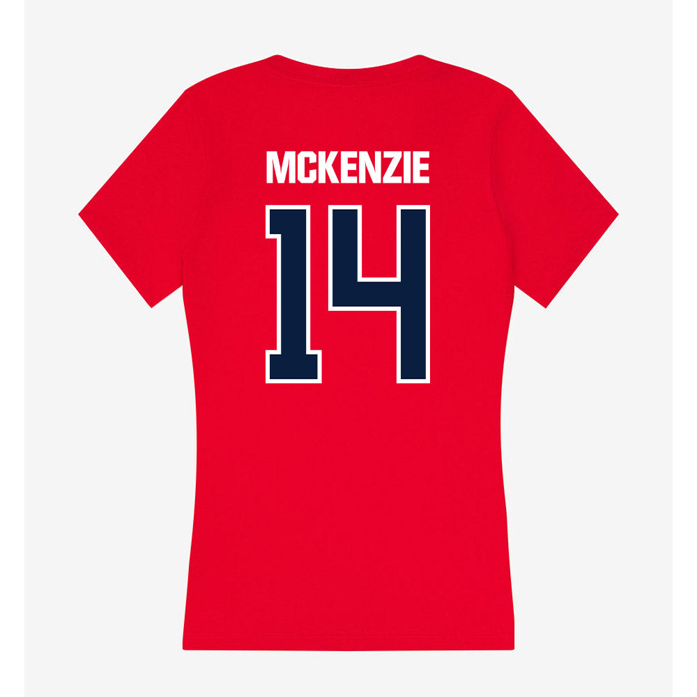 Liberty - NCAA Football : Elijah McKenzie - Women's V-Neck T-Shirt-1