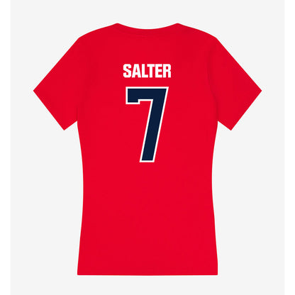 Liberty - NCAA Football : Kaidon Salter - Women's V-Neck T-Shirt-1