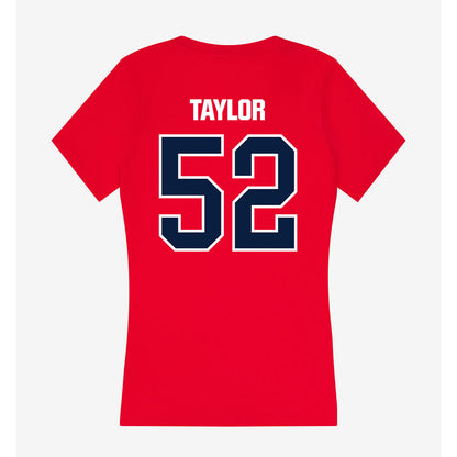 Liberty - NCAA Football : Jacob Taylor - Women's V-Neck T-Shirt-1