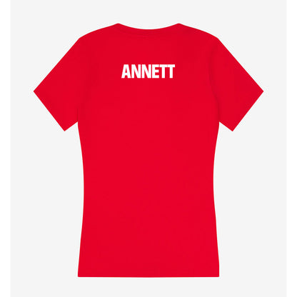 Liberty - NCAA Men's Track & Field : Robbie Annett - Women's V-Neck T-Shirt-1