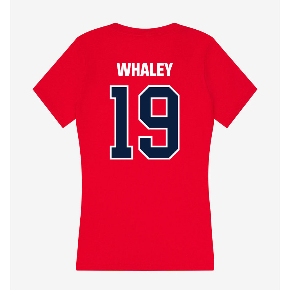 Liberty - NCAA Football : Jayden Whaley - Women's V-Neck T-Shirt-1