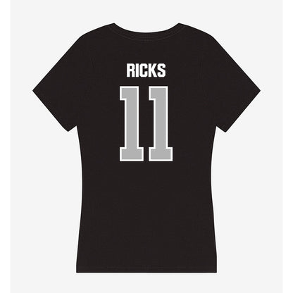 Troy - NCAA Softball : Kyye Ricks - Women's V-Neck T-Shirt-1