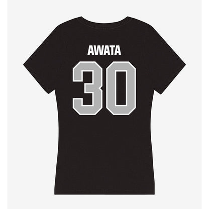 Troy - NCAA Men's Basketball : Hikaru Awata - Women's V-Neck T-Shirt-1
