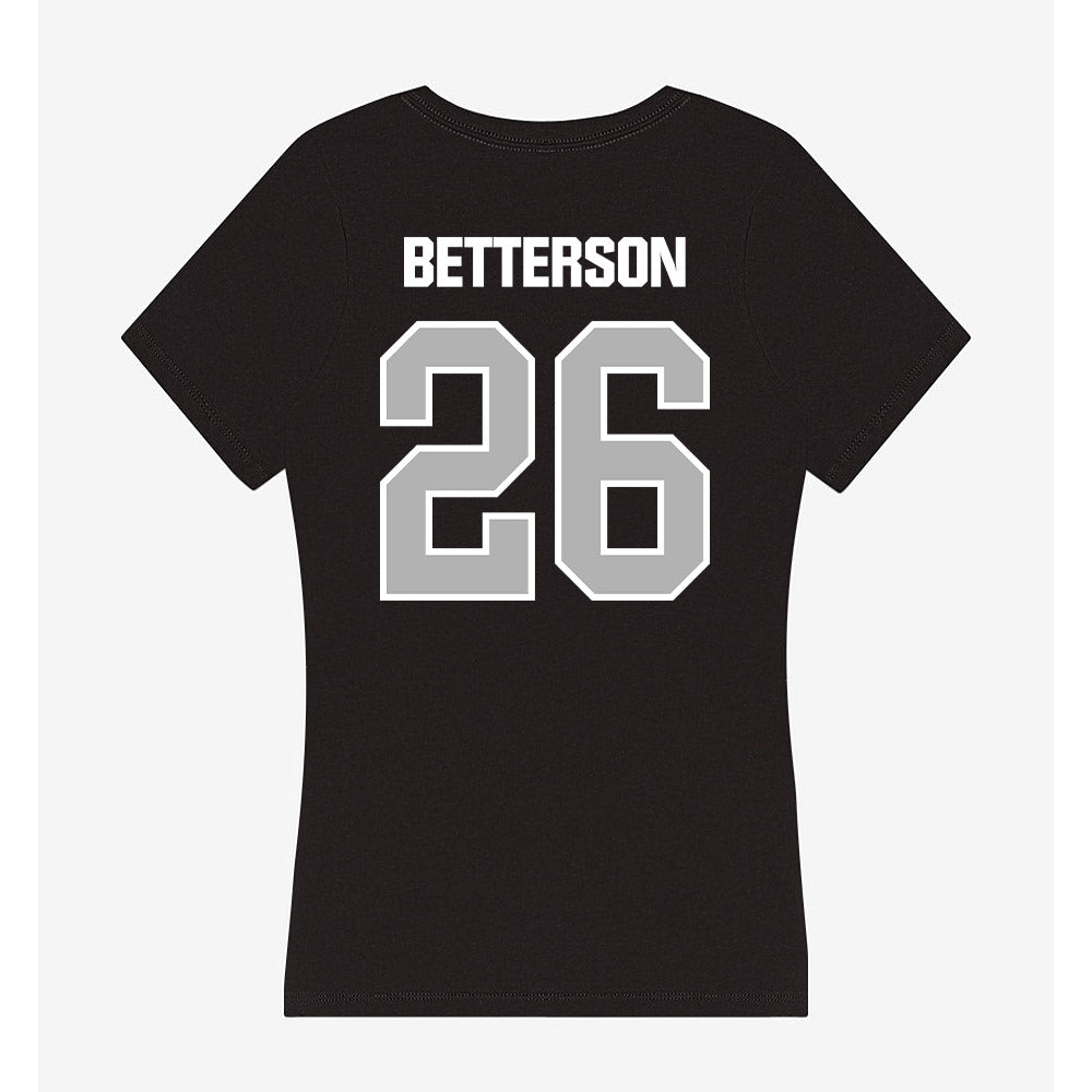 Troy - NCAA Football : Dewhitt Betterson - Women's V-Neck T-Shirt-1