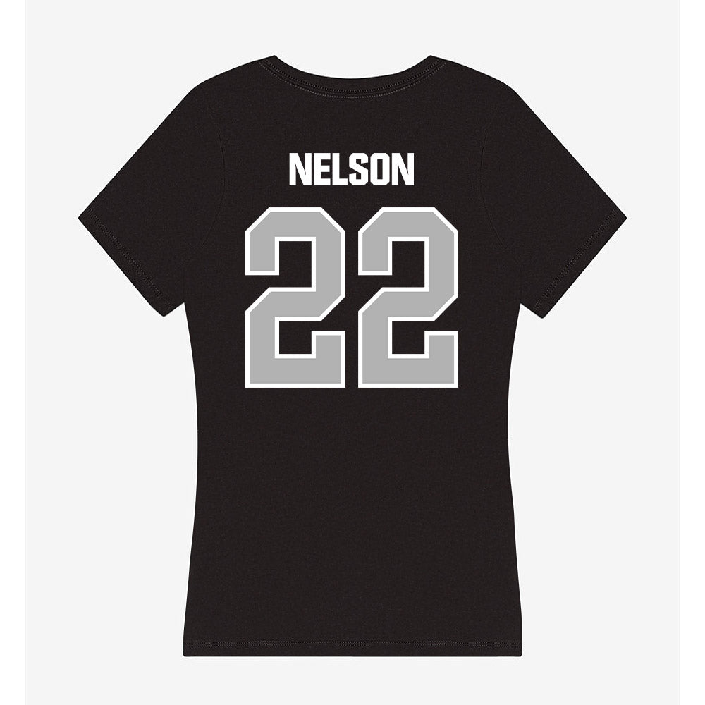 Troy - NCAA Baseball : Drew Nelson - Women's V-Neck T-Shirt-1