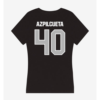 Troy - NCAA Baseball : Nico Azpilcueta - Women's V-Neck T-Shirt-1