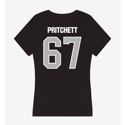 Troy - NCAA Football : Trinton Pritchett - Women's V-Neck T-Shirt-1