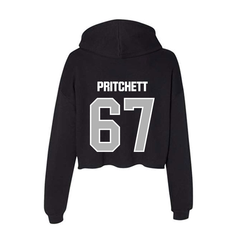 Troy - NCAA Football : Trinton Pritchett - Women's Crop Fleece Hoodie-1