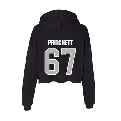 Troy - NCAA Football : Trinton Pritchett - Women's Crop Fleece Hoodie-1