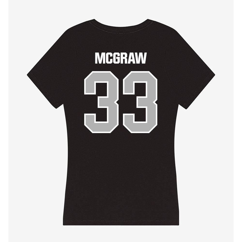 Troy - NCAA Baseball : Ty McGraw - Women's V-Neck T-Shirt-1