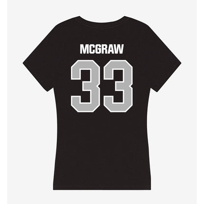 Troy - NCAA Baseball : Ty McGraw - Women's V-Neck T-Shirt-1