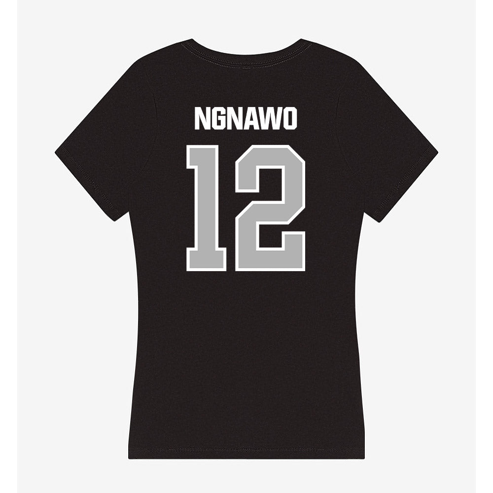 Troy - NCAA Women's Basketball : Fortuna Ngnawo - Women's V-Neck T-Shirt-1