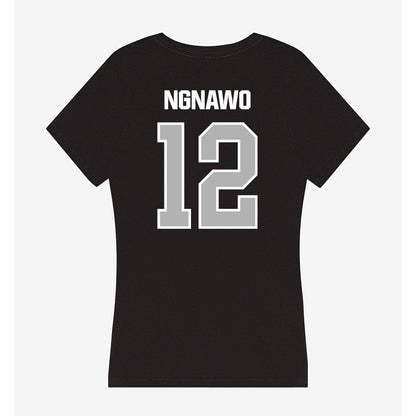 Troy - NCAA Women's Basketball : Fortuna Ngnawo - Women's V-Neck T-Shirt-1